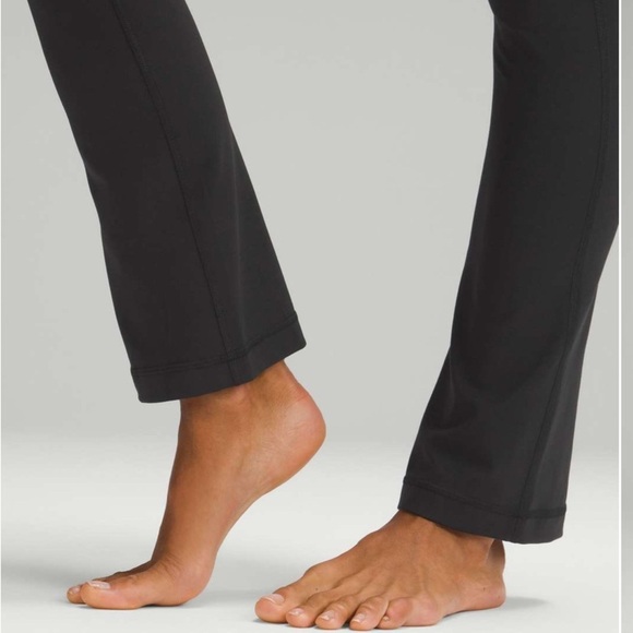 Lululemon Black High-Rise Mini-Flared Pants 28" Inseam - Picture 4 of 7